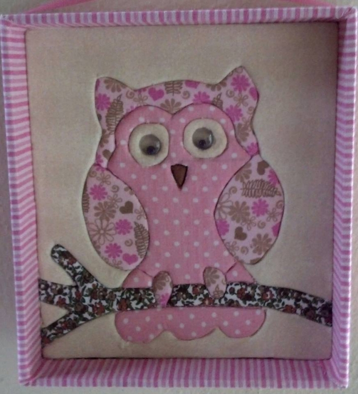 Quadro em patchwork embutido